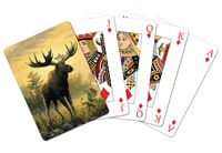 Tree-Free Greetings Standard Playing Card Deck, Moose Themed Wildlife Art (49522)