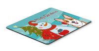 Caroline's Treasures BB1874MP Snowman with Red Corgi Mouse Pad, Hot Pad or Trivet, Large, Multicolor