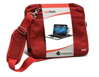 Navitech Red Case/Cover/Bag for Portable DVD Players Including, Philips PD7030, Philips PD7006, Philips PD9025