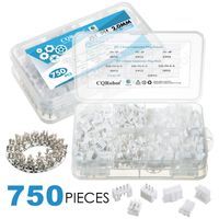 750 Pieces 2.0mm JST-PH JST Connector Kit. 2.0mm Pitch Female Pin Header, JST PH - 2/3 / 4 Pin Housing JST Adapter Cable Connector Socket Male and Female, Crimp DIP Kit.