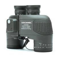 USCAMEL 10X50 Marine Military Binoculars for Adults, Waterproof Binoculars with Rangefinder Compass BAK4 Prism FMC Lens for Birdwatching Hunting Boating-Army Green