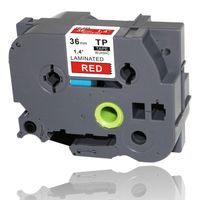 WJHHC 1 Packs Compatible for Brother P-Touch Laminated TZe-465 TZ 465 Label Tape White on Red 8m (26.2ft) 36mm (1.4 inch)