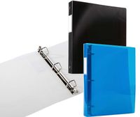 Filexec Products Ring Binder 1.5-Inch D Ring, Translucent, Pack of 6 (50471-6223)