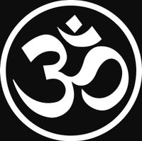 ANGDEST Yoga OM AUM (White) (Set of 2) Premium Waterproof Vinyl Decal Stickers for Laptop Phone Accessory Helmet Car Window Bumper Mug Tuber Cup Door Wall Decoration
