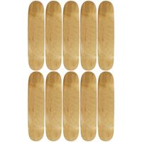 Moose 10 Count 7.5" Blank Skateboard Deck Natural 7-Ply Canadian Maple