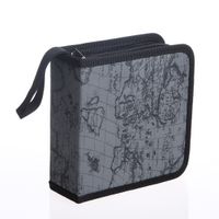 Coohole 4Colors 40CD DVD Disc Organizer Storage Cover Carry Case Holder Box Bag (gray)