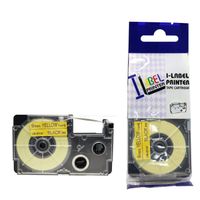 LM Tapes Premium Compatible LM9YW 3/8 in Black on Yellow Tape Cassette, 1/Pack