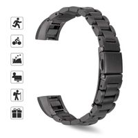 TOMALL Metal Bands Compatible for Fitbit Alta and Alta HR,Stainless Steel Metal Mesh Replacement Wristband for Women Men (Black)