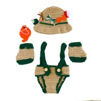 ttnight Newborn Baby Photo Photography Prop - Cute Baby Boys Girls Fisherman Crochet Knit Costume Outfits Clothes Set (0-2Month)