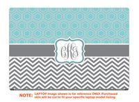 decalrus - Protective Decal for The HP EliteBook x360 1030 G2 (13.3" Screen) Laptop with Customized Monogram HPelitebk1030g2-Monogram5