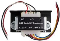 Commercial 70V Transformer Tap 8Ohms , 20W 15W 10W 5W OSD Audio SP70
