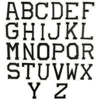 Libiline Letter A to Z Embroidered Patch Sew On/Iron On Patch Applique Clothes Dress Plant Hat Jeans Sewing Flowers Applique DIY Accessory (Letter A-Z)