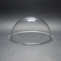 DURADOM Acrylic Dome with Flange Clear Plastic Hemisphere Multi Use Bubble Pet Dog Fence Window Sphere CCTV Dome Acrylic Camera Perspex Display Transparent Cover Floating Fish Dome (6 inch / 150mm)
