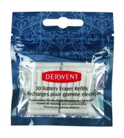 Derwent Replacement Erasers for Derwent Battery Operated Eraser, 30 Count Refills (2300023)