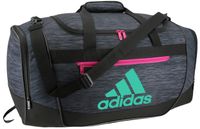 adidas Women's Defender III small duffel Bag, Green/Bahia Magenta, One Size