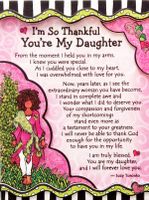 Blue Mountain Arts Miniature Easel Print with Magnet "I'm So Thankful You're My Daughter" 4.9 x 3.6 in., Perfect Birthday, Christmas, Graduation, or "I Love You" Gift, by Suzy Toronto