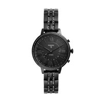 Fossil Women's Jacqueline Stainless Steel Hybrid Smartwatch, Color: Black (Model: FTW5037)
