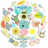 Cute Stickers for Water Bottles, Monato Hydro Flask Vinyl Stickers Waterproof Aesthetic Laptop Wall Car Skateboard Stickers for Teens,Girls
