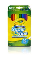 Crayola Super Tips Markers, Washable Markers, 10Count, Assorted