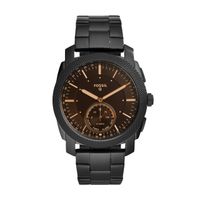 Fossil Q Men's Q Machine Hybrid Watch with Stainless-Steel Strap, Black, 24 (Model: FTW1165)