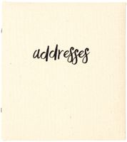 C.R. Gibson Cloth Refillable 6-Ring Address Book, 440 Entries, 6.5'' W x 7.25'' L