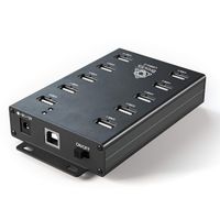 BrovSS- 10 Ports USB 2.0 Powered Hub - USB Extension Splitter for Mining with 12V 5A 60W Adapter