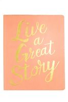 Eccolo World Traveler Desk Size Journal, 256 Lined Page Notebook, 8-x-10-inch, Live A Great Story