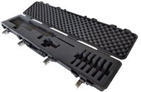 Waterproof Iron Clasp Cam Latch Pick and Pluck Cubed Foam Hard Shell Tactical Rifle Shotgun Case Airtight & All Weather Extra Large Locking TSA Airline Airplane Travel Carry Handle AR15 Colt 12 Gauge