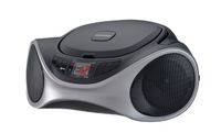 Sylvania SRCD1063BT-GRAPHITE Bluetooth Portable CD Radio Boom Box, Graphite