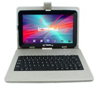 LINSAY New F10XHDBDS, Quad Core, 1GB RAM DDR3 8GB Android 4.4 Kit Kat with Silver Keyboard Bundle Deluxe