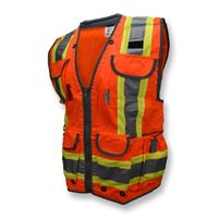 RADIANS, SV55-2ZOD-L, Class 2 Heavy Woven Twotone ENG Vest OR L