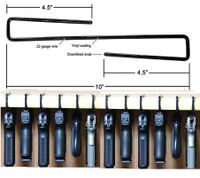 E-ONSALE AmeriGun Club Easy Use Gun Hanger Pack of 12 Original Handgun Hangers (12 Packs)