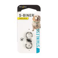 Nite Ize PLSBM-11-R3 TagLock Dual Carabiner Clip, Stainless