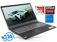 Lenovo IdeaPad S145 Laptop, 15.6" HD Display, AMD A6-9225 Upto 3.0GHz, 8GB RAM, 512GB SSD, HDMI, Card Reader, Wi-Fi, Bluetooth, Windows 10 Pro