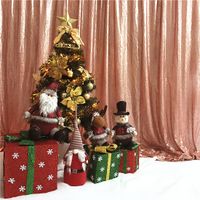 TRLYC Blush Sequin Wedding Curtain 7 Ft by 7 Ft Backdrop Sequin add Elegant Shiny Sequins for Party Weddings Birthdays Shower
