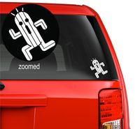 Final Fantasy Cactuar Anime Vinyl Decal Sticker for car wall laptop (11" inches, White)