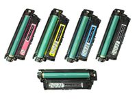 SpeedyToner Remanufactured Toner Cartridge Replacement for HP 504A ( Black,Cyan,Magenta,Yellow , 5-Pack )