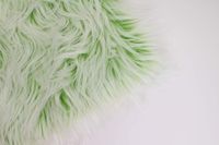 Faux Mongolian Fur Photography Prop, Newborn Prop, Basket Stuffer, Layering Blanket, Rug (Small, 18"x20", Frosted Lime Green)