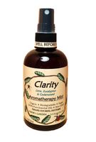 CLARITY Aromatherapy Body & Room Spray Mist - All Natural ECO EARTH FRIENDLY, Vegan, Organic, Biodegradable, No GMO's - with Essential Oils of Lime, Eucalyptus & Cedarwood - (8 oz)