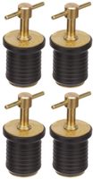 attwood 7526A7 Brass Handle T-Handle Drain Plug (Fоur Расk)