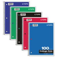 Oxford 1-Subject Notebook, 8-1/2" x 11", College Rule, 100 Sheets (65161)