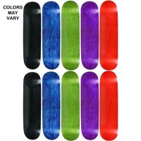 Moose 10 Count 7.5" Blank Skateboard Deck Assorted Stained 7-Ply Canadian Maple