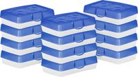 Storex Pencil Case, 8.38 x 5.63 x 2.5 Inches, Opaque Blue, Box of 12 (STX61623U12C)