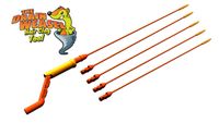 FlexiSnake Drain Weasel Sink Snake - Drain Clog Remover Kit Includes Rotating Handle and 5 Micro-Hook Refill Wands - Thin, Flexible and Easy to Use - Safe for Most Drains and Grates - Made in the USA
