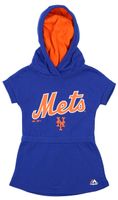 OuterStuff MLB Little Girls Toddler/Kids Celebrate Dress, New York Mets, Blue, 2T