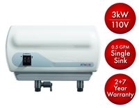 Atmor AT-900-03 Single Sink 3kw/110V, 0.5 GPM Point-Of-Use Tankless Electric Water Heater and 0.5 GMP Sink Aerator