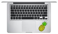 Laptop MAC - Pineapple for keypad - Matte Black Skins Stickers