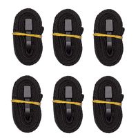 iCOVER Boat Cover Tie Down Straps Length Adjustable Quick Release Tightening Straps, 67 inch(5' ft 7in) Long x 1" Wide, 6 Packs, IBCA0003, Black