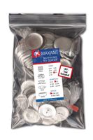 50 Buttons to Cover - Made in USA - Self Cover Buttons with Wire Eyes - size 60 with Tool