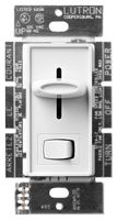 Lutron Electronics SFSQ-LFH-WH Slide-To-Off Fan Speed Control with On/Off Light, White